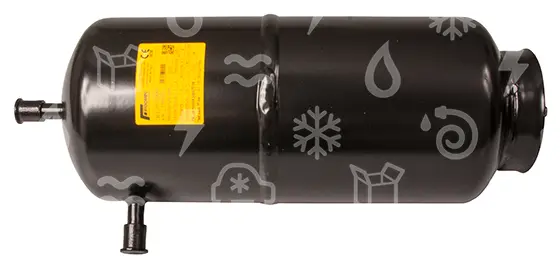 sběrač chladiva,  6,0 l, vstup 12 mm, výstup 12 mm, M10